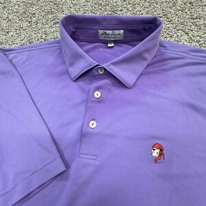 Peter Millar Summer Comfort Shirt Men's Size‎ XL Purple Golf Tennis Logo